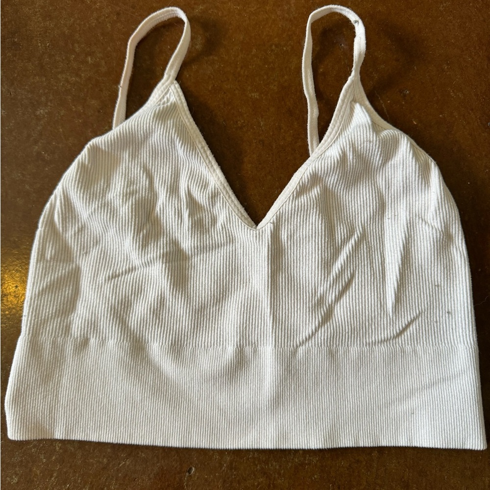 White Tank Top Bralette